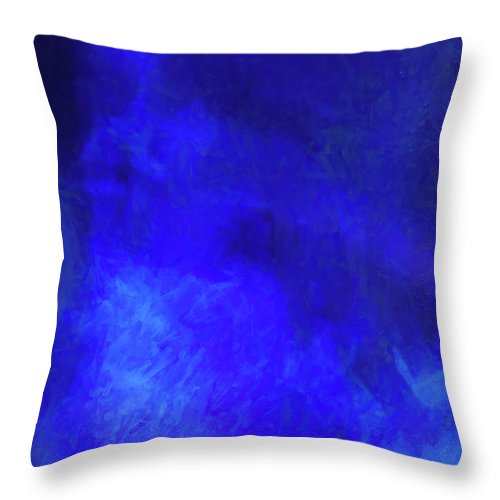 Blue Watercolor - Throw Pillow