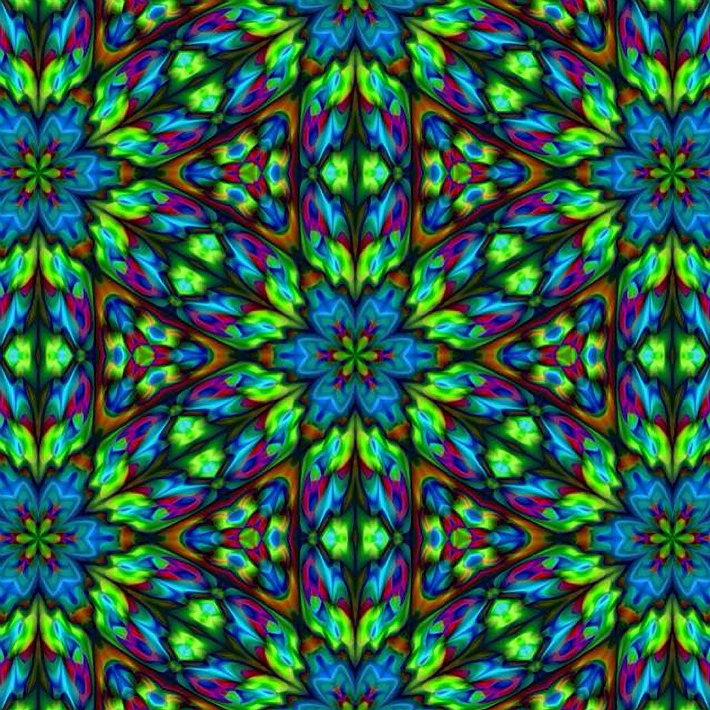 Blue and Green kaleidoscope Digital Image Download