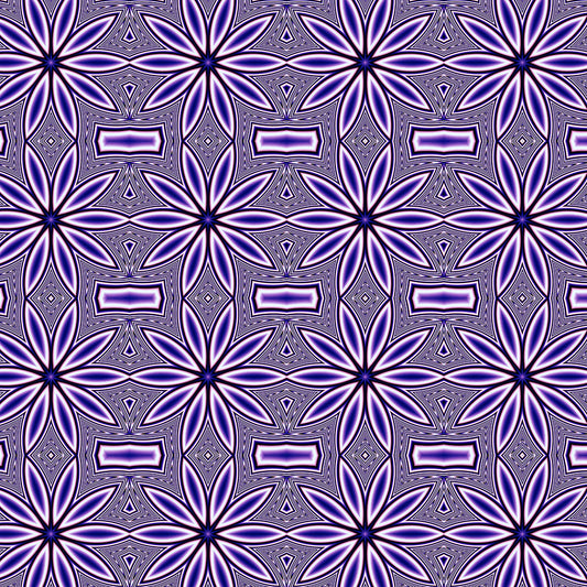 Blue Flower Kaleidoscope Digital Image Download