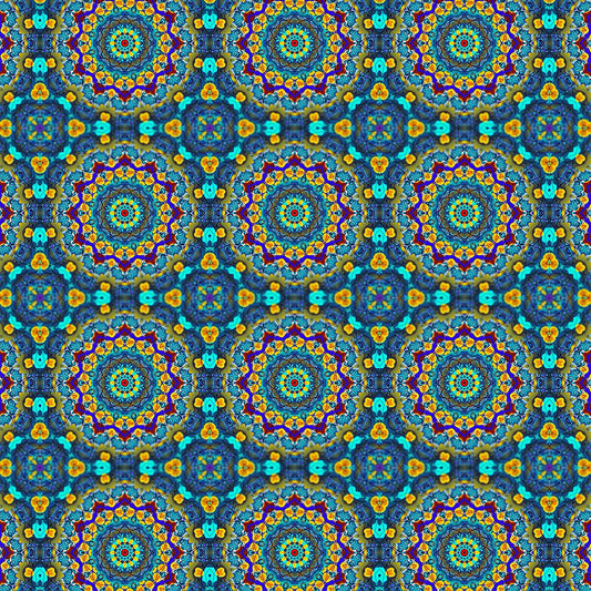 Blue Green Blur Kaleidoscope Digital Image Download