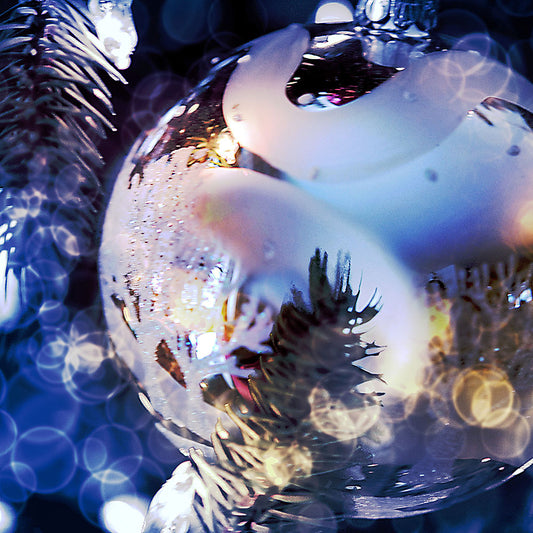 Blue Ice Ornament Digital Image Download