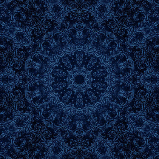 Blue Velvet Kaleidoscope Digital Image Download