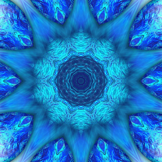 Blue Water Kaleidoscope Digital Image Download