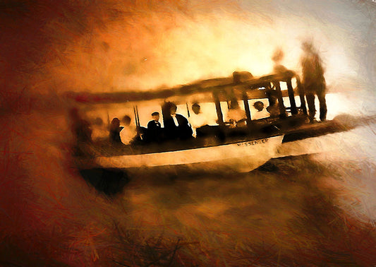 Vintage Boating Family Digital Image Download