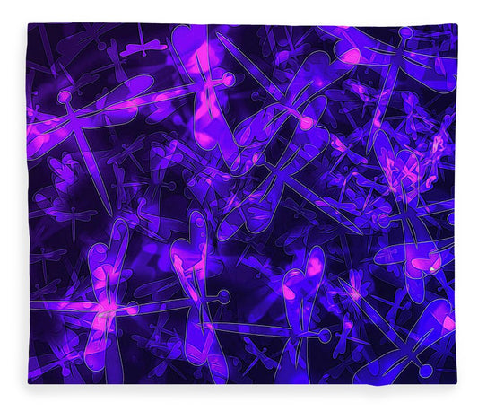 Bokeh Light Dragon Flies - Blanket