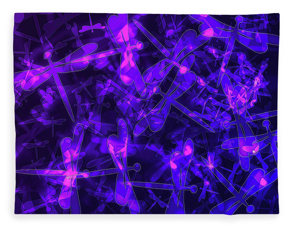 Bokeh Light Dragon Flies - Blanket