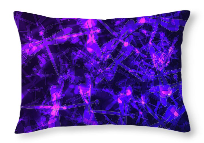 Bokeh Light Dragon Flies - Throw Pillow