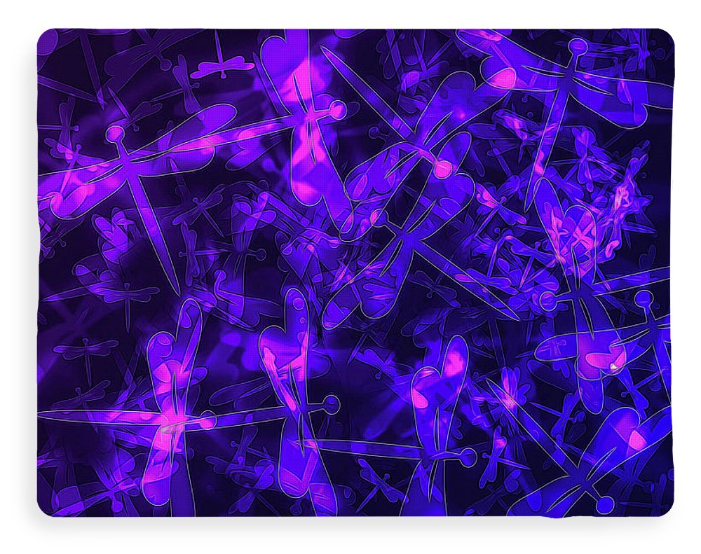 Bokeh Light Dragon Flies - Blanket