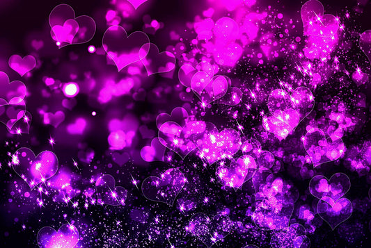 Bokeh Hearts Digital Image Download