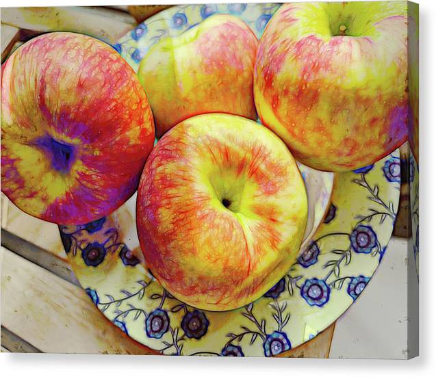 Bowl Of Apples - Canvas Print