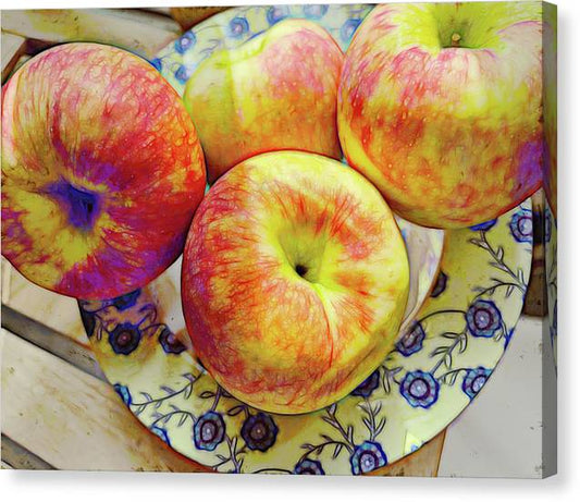 Bowl Of Apples - Canvas Print
