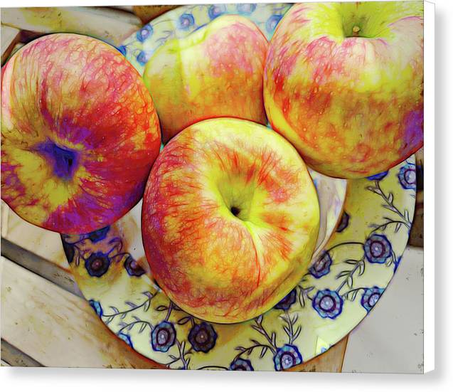 Bowl Of Apples - Canvas Print