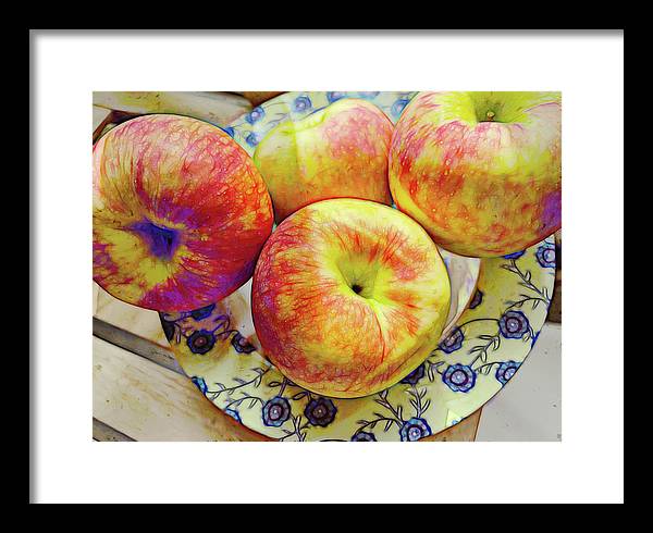 Bowl Of Apples - Framed Print