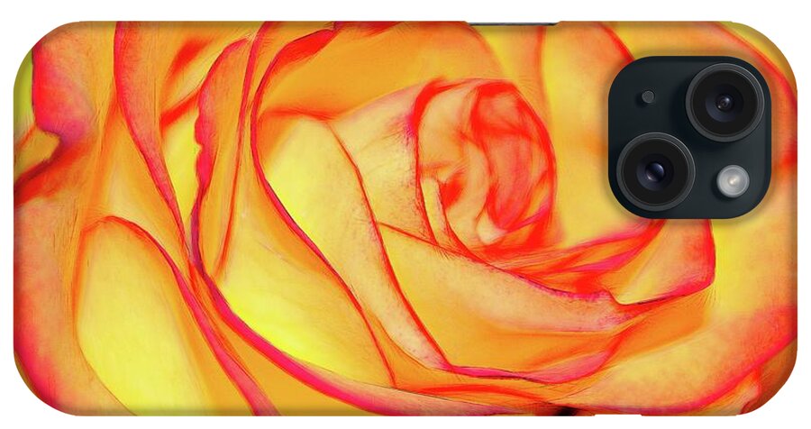 Bright Orange Rose - Phone Case