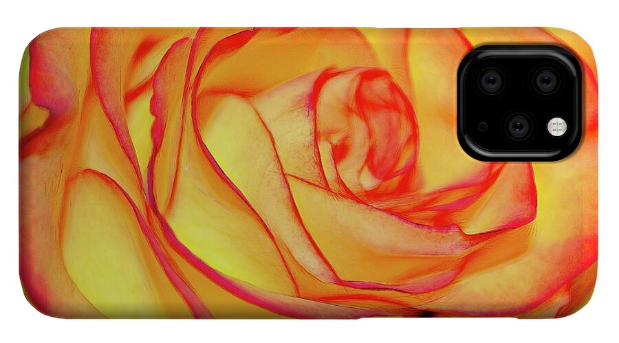 Bright Orange Rose - Phone Case