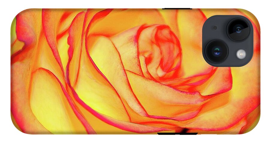 Bright Orange Rose - Phone Case