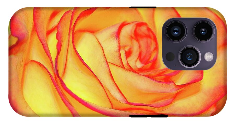 Bright Orange Rose - Phone Case