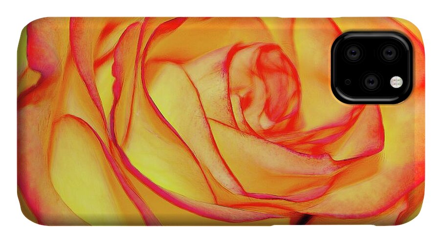 Bright Orange Rose - Phone Case