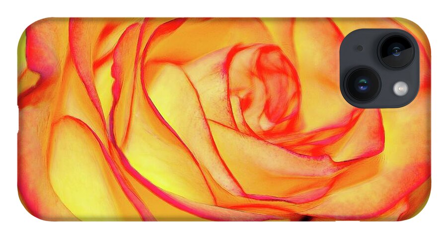 Bright Orange Rose - Phone Case