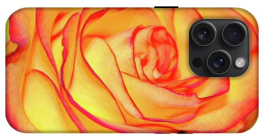 Bright Orange Rose - Phone Case