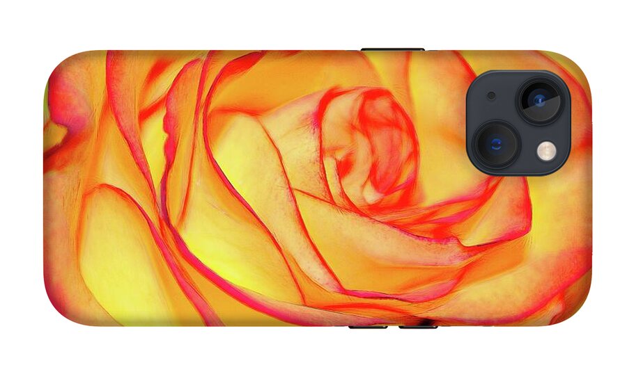 Bright Orange Rose - Phone Case