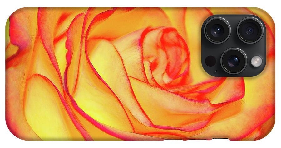 Bright Orange Rose - Phone Case