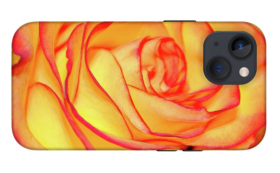 Bright Orange Rose - Phone Case