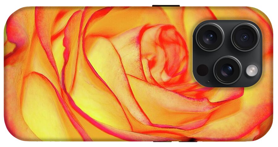 Bright Orange Rose - Phone Case