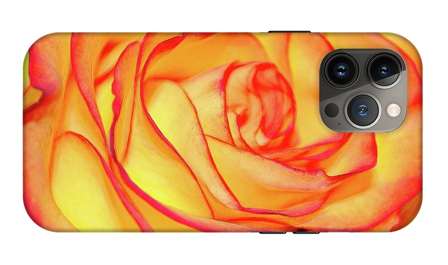 Bright Orange Rose - Phone Case