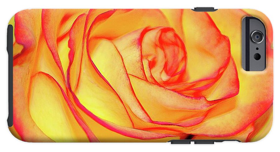 Bright Orange Rose - Phone Case