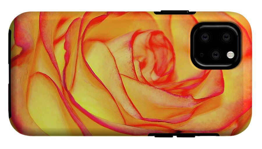 Bright Orange Rose - Phone Case