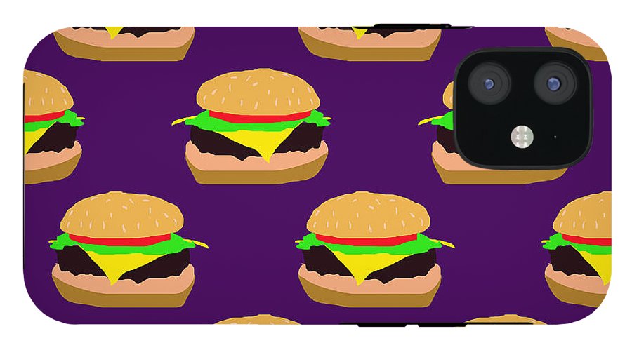 Burger Pattern - Phone Case