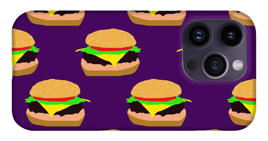 Burger Pattern - Phone Case