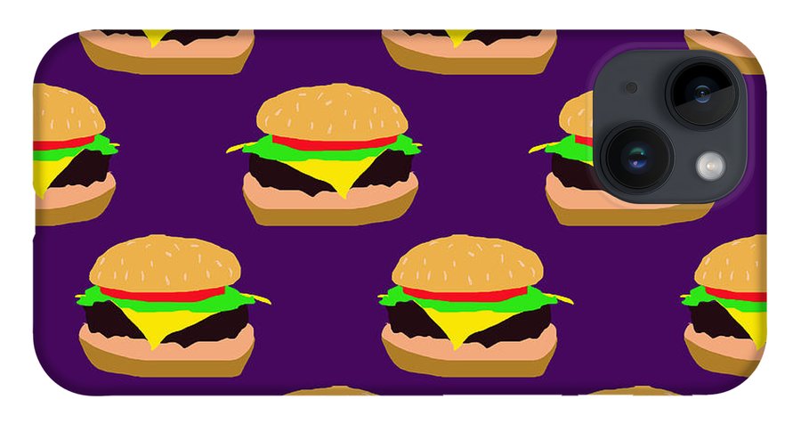 Burger Pattern - Phone Case