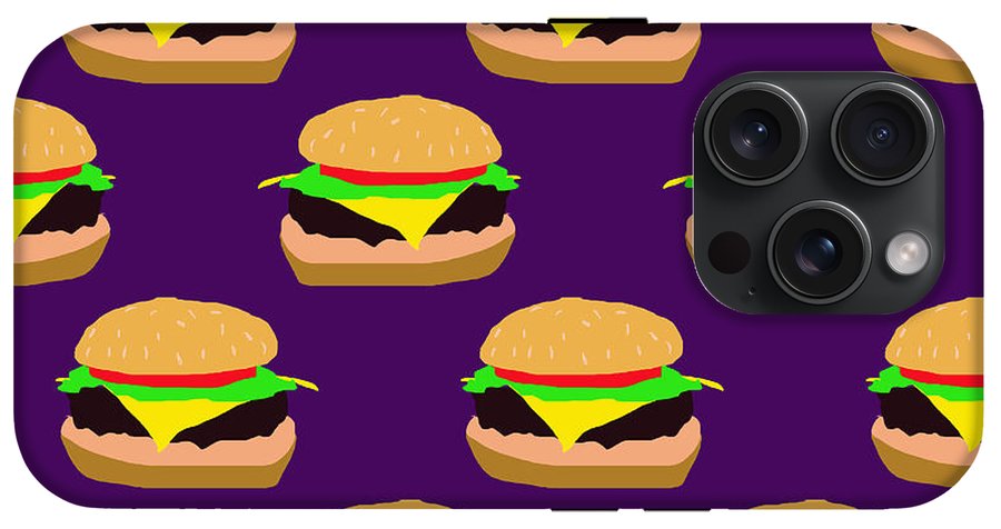 Burger Pattern - Phone Case