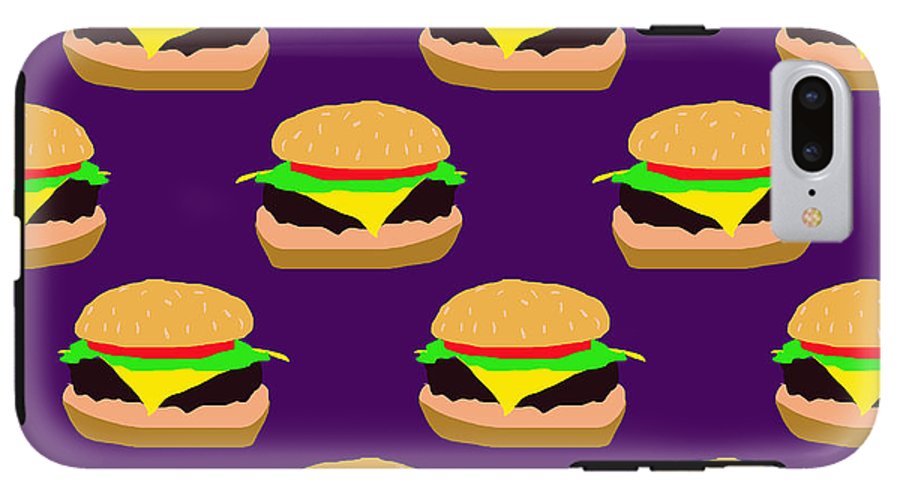 Burger Pattern - Phone Case