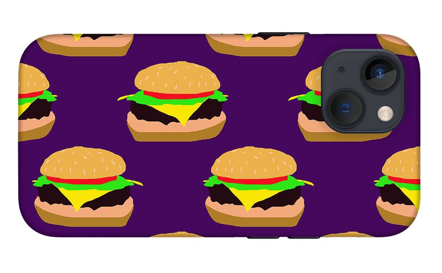 Burger Pattern - Phone Case