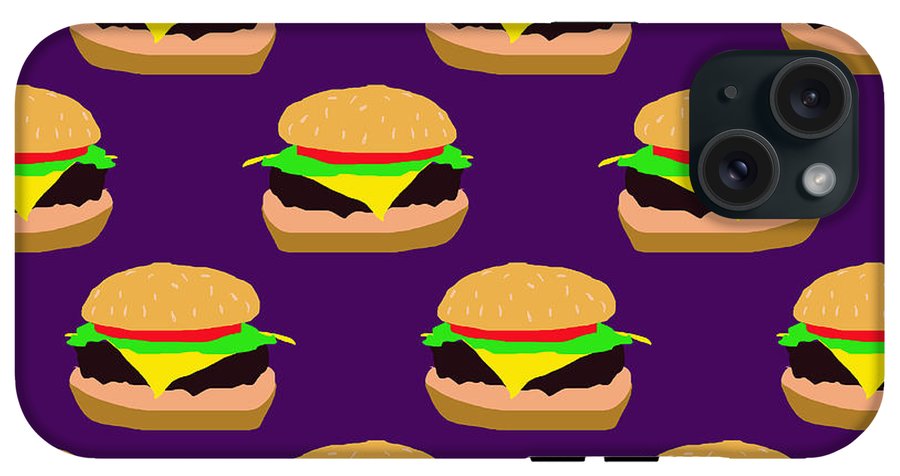 Burger Pattern - Phone Case