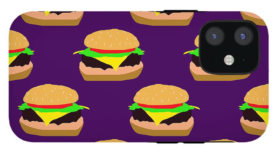 Burger Pattern - Phone Case