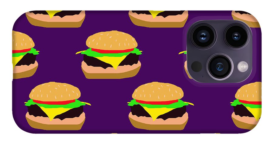 Burger Pattern - Phone Case