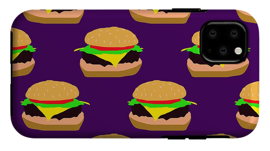 Burger Pattern - Phone Case