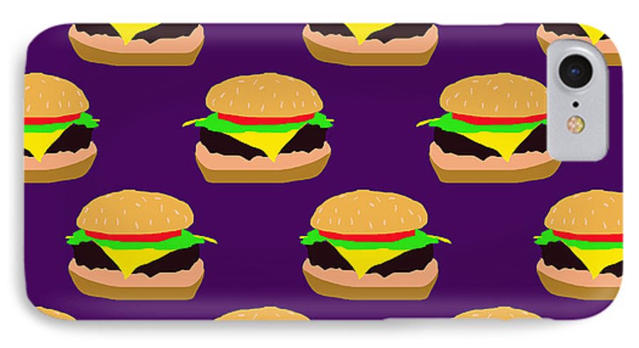 Burger Pattern - Phone Case
