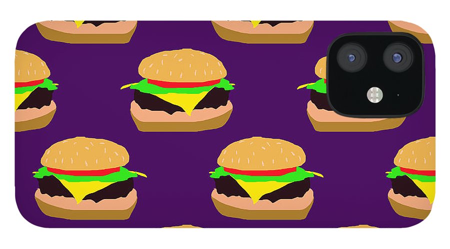 Burger Pattern - Phone Case