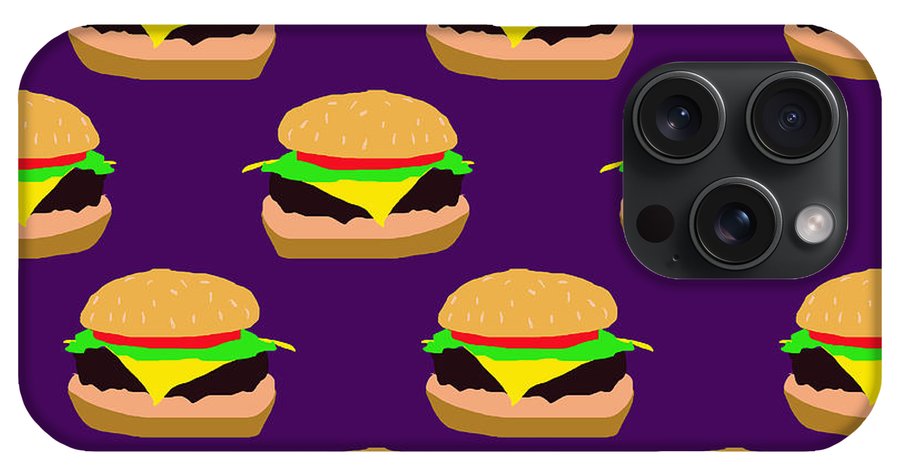 Burger Pattern - Phone Case