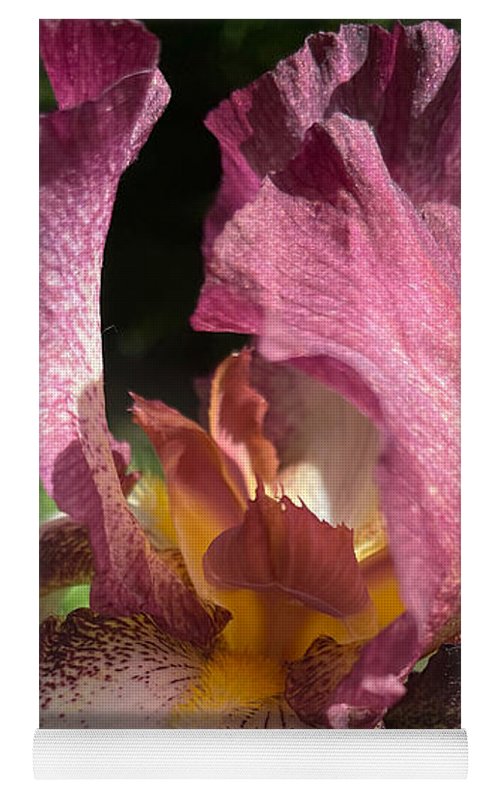 Burgundy iris - Yoga Mat