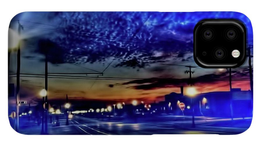 Bus Stop Sunrise - Phone Case