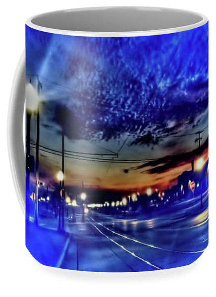 Bus Stop Sunrise - Mug