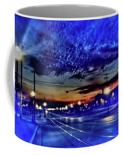 Bus Stop Sunrise - Mug