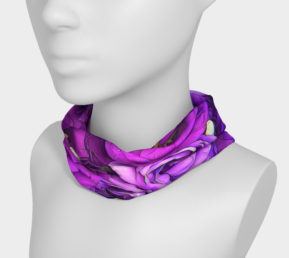 Purple Lisianthus Flowers Headband