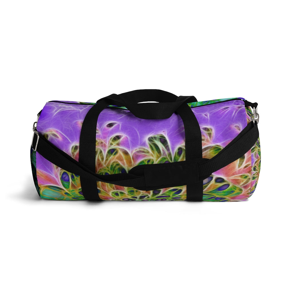 Abstract Peacock Chrysanthemum Duffel Bag